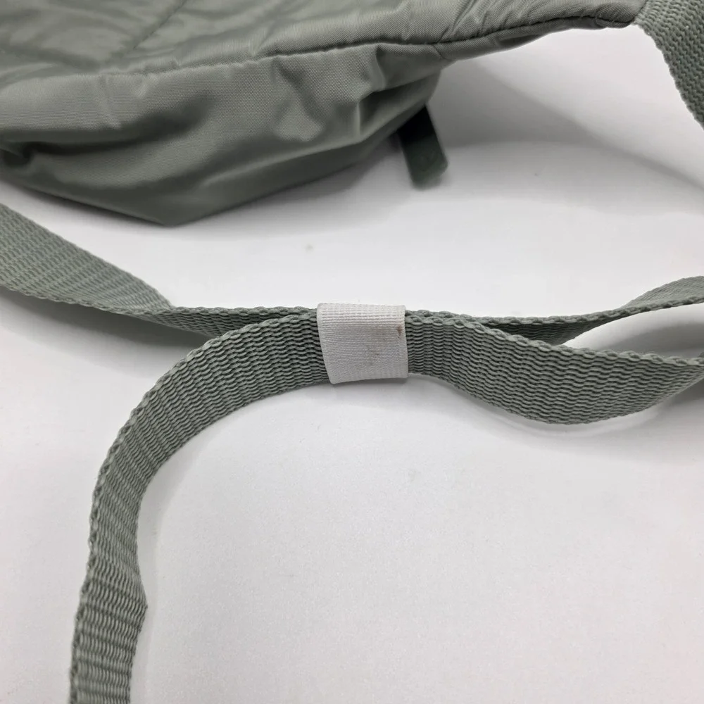 Adidas Originals Trefoil Waist Bag Sage Green Puffer Fanny Pack Adjustable Strap - Picture 7 of 9